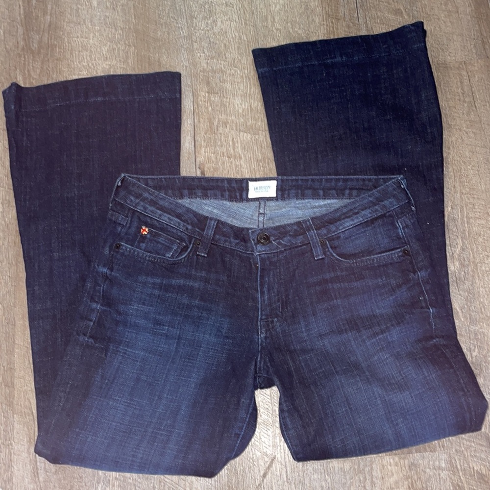 29 dark blue Hudson boot cut jeans